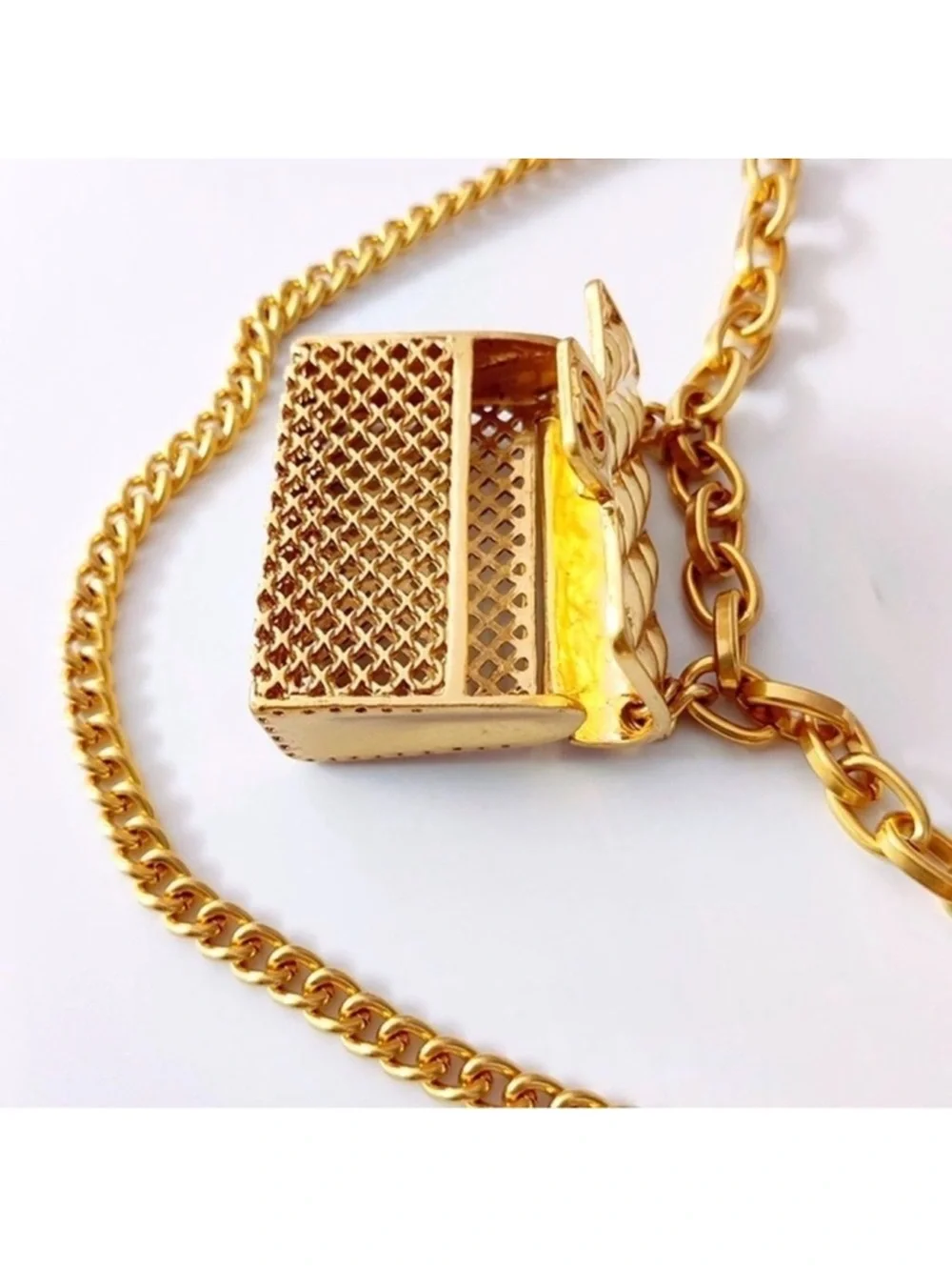 Tassel Gold Chain Belt with Mini Bag Trendy!